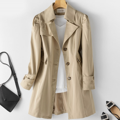 Stijlvolle Dames Trenchcoat - Perfect voor Herfst Comfort