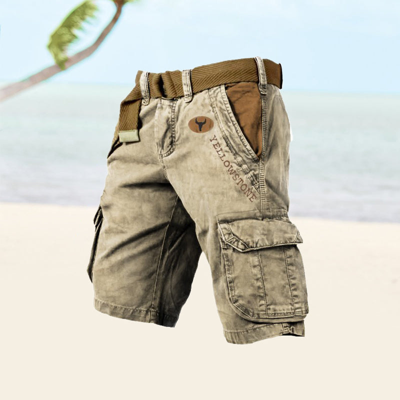 Veelzijdige cargoshorts, ontworpen voor ultiem comfort en stijl. Gemaakt van duurzaam stretchmateriaal voor langdurig comfort, voorzien van zes handige zakken en een tijdloos silhouet geschikt voor diverse activiteiten. Maattabel beschikbaar voor de perfecte pasvorm.