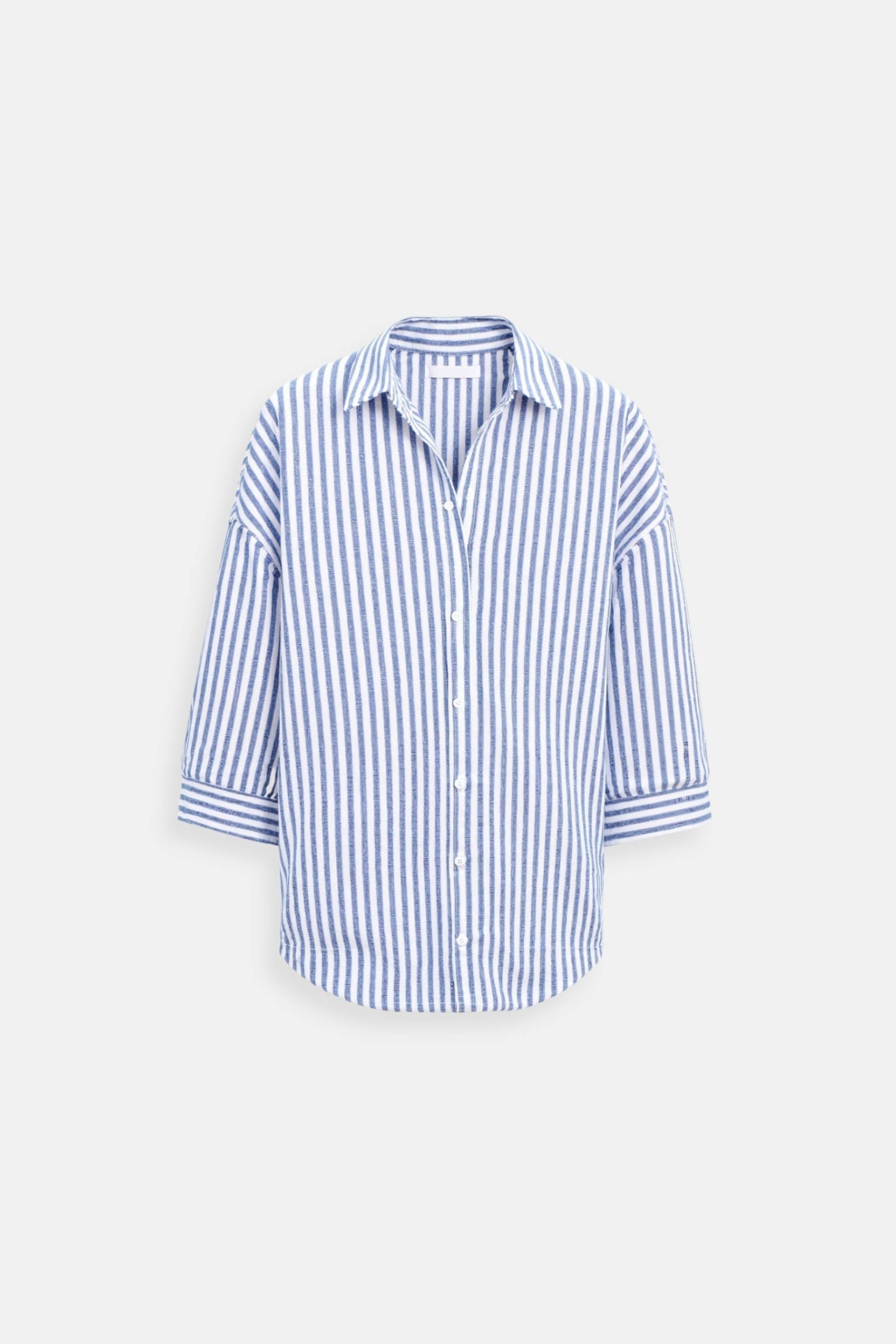 Emilie | Stijlvolle Gestreepte Katoenen Blouse