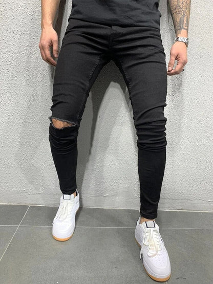 Rik | Gescheurde skinny jeans in herenmodel