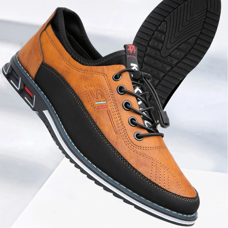 Stijlvolle Oxford herenschoenen - een symbool van ongeëvenaard raffinement, luxueus comfort en onwrikbare duurzaamheid. Deze elegant en veelzijdige schoenen zijn perfect voor zowel formele als casual gelegenheden, en zijn voorzien van een gepolsterde binnenzool voor langdurige ondersteuning. Gemaakt van premium Oxford-leer voor duurzaamheid en een luxe uitstraling.