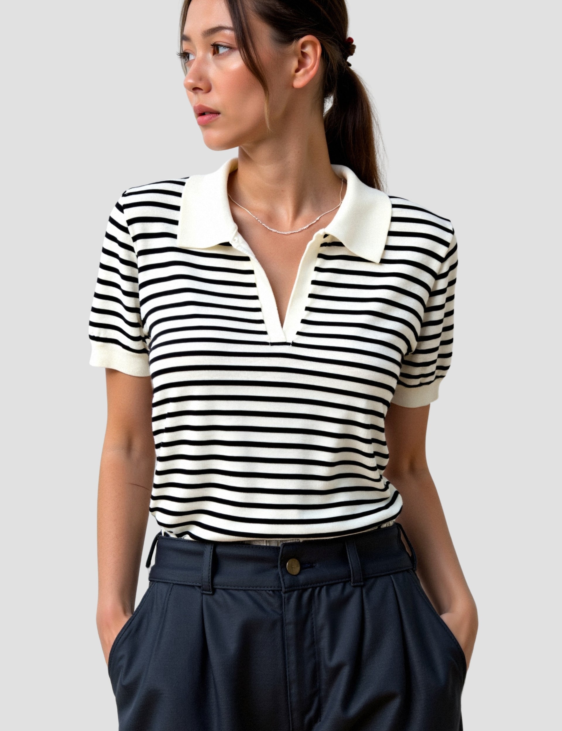 Emma | Stijlvolle Gestreepte Blouse