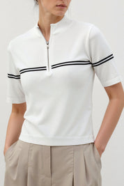 Kato | Stijlvol Gestreept Polo T-shirt