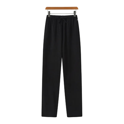 Hessel | Linnen slim fit pantalon