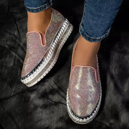 Rosan | Comfy glitter loafers voor dames