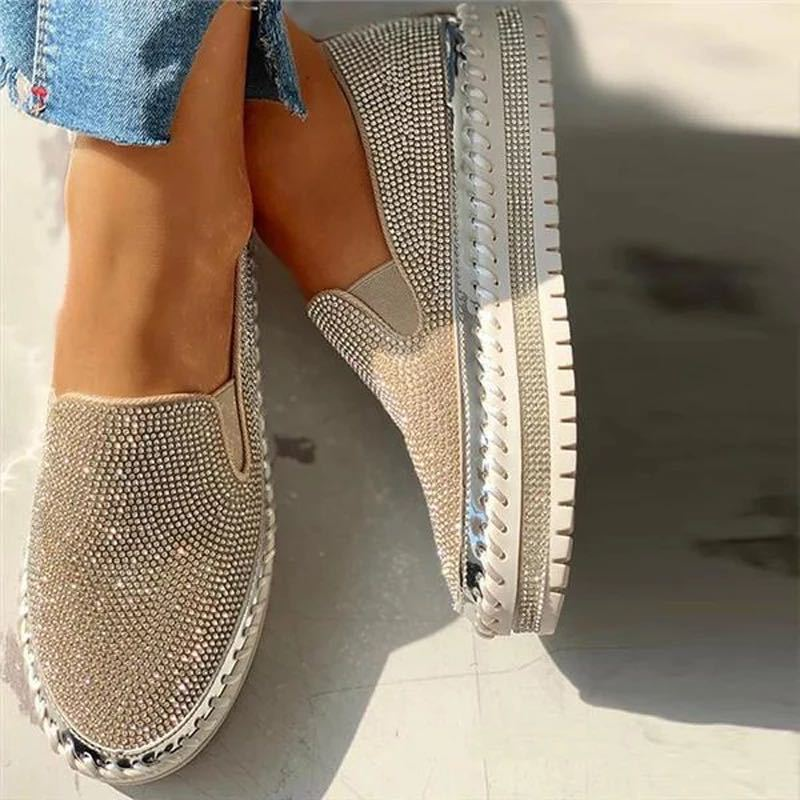 Rosan | Comfy glitter loafers voor dames