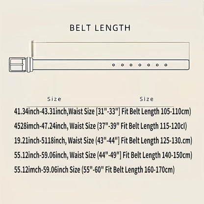 Echte leren riem, gemaakt van hoogwaardig leer met een pin-gesp ontwerp voor kwaliteit, stijl en verstelbaarheid. Geschikt voor elke gelegenheid, van casual tot formeel.