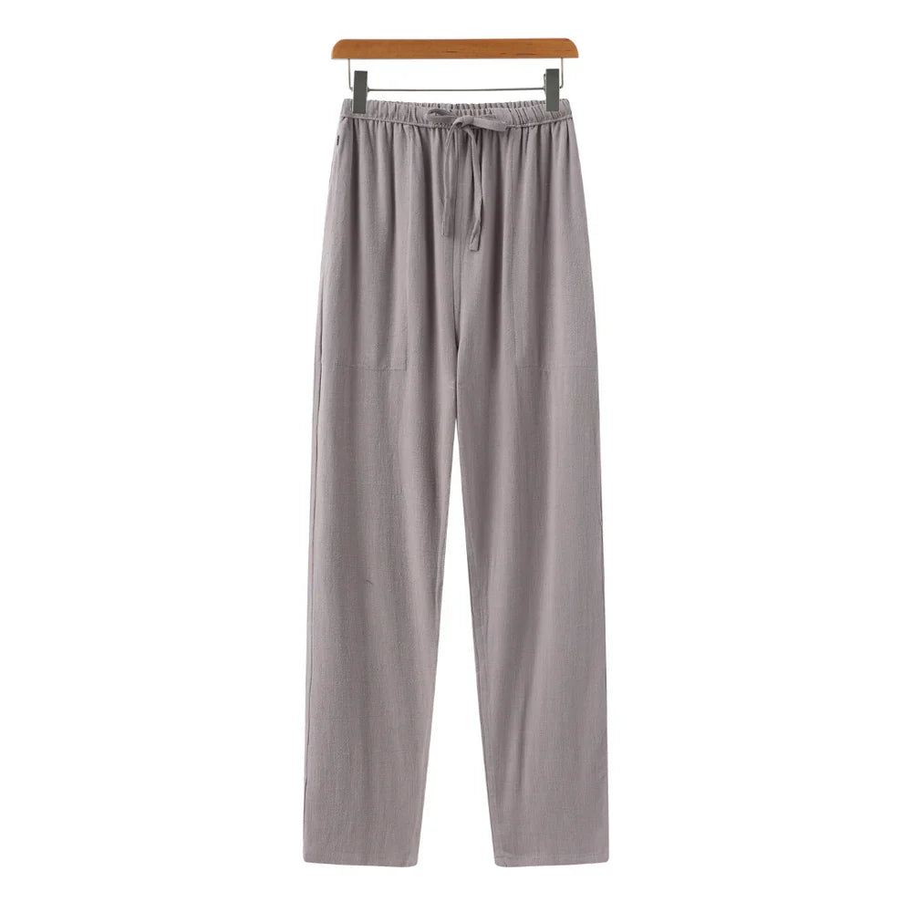 Hessel | Linnen slim fit pantalon