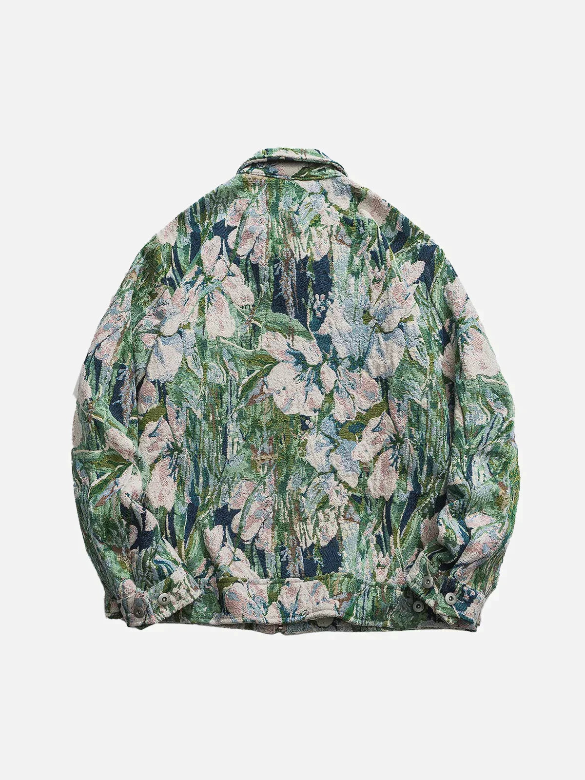 Fleurig oversized jack met bloemenprint.