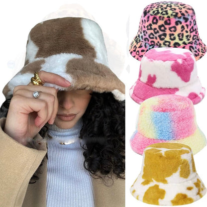 Nina | Warme & modieuze pluche bucket hat