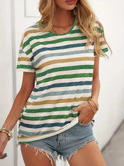 Stijlvol Gestreept Dames T-shirt - Anouk