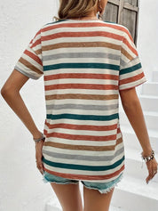 Stijlvol Gestreept Dames T-shirt - Anouk