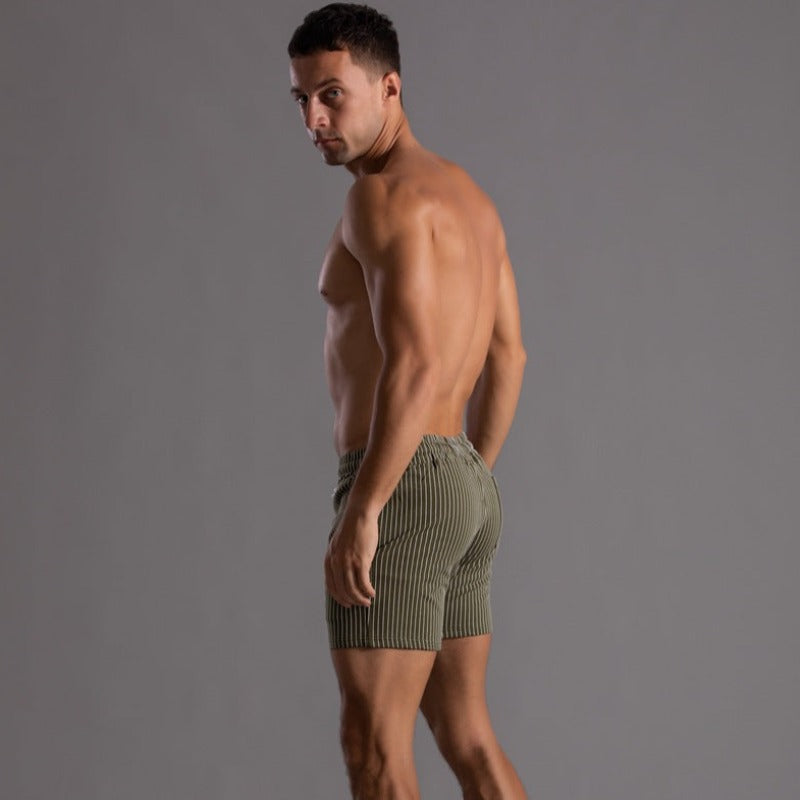 Super-stretch fitness shorts voor heren - ultieme flexibiliteit en comfort voor diverse soorten workouts en ontspanning.