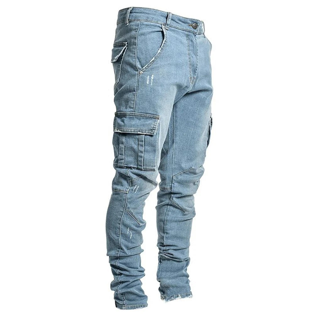 Fernand - Heren Denim Cargo Broek