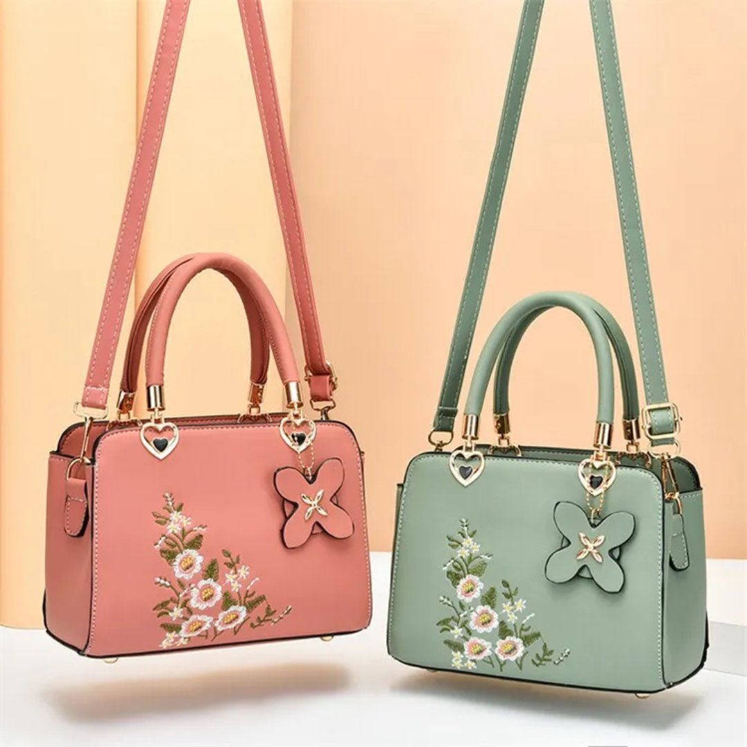 Flora Crossbody Tas | Met prachtig borduursel