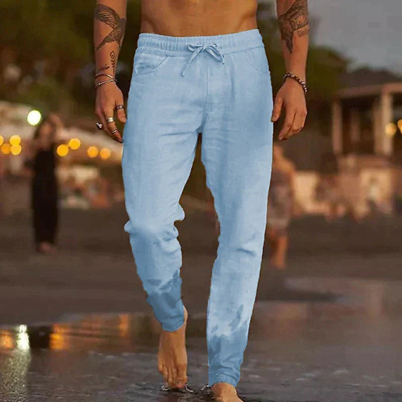 Stijlvolle Casual Linnen Broek voor Heren