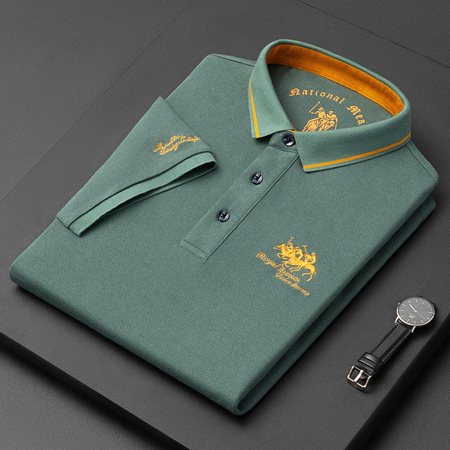 James | Trendy heren polo in Dutch