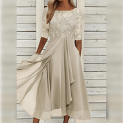 Elegante en comfortabele jurk - ideaal voor diverse gelegenheden. Ervaar moeiteloze elegantie en comfort met deze stijlvolle jurk, ontworpen voor dagelijks gebruik. Hoogwaardige afwerking zorgt voor duurzaamheid, terwijl het elegante en unieke ontwerp gemakkelijk te combineren is met andere kledingstukken.