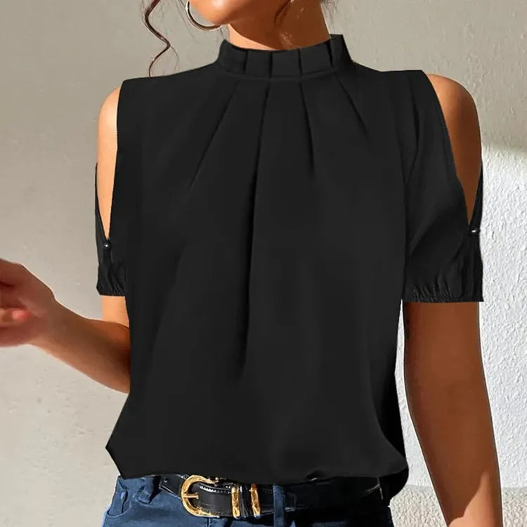 Elegante Schoudervrije Blouse