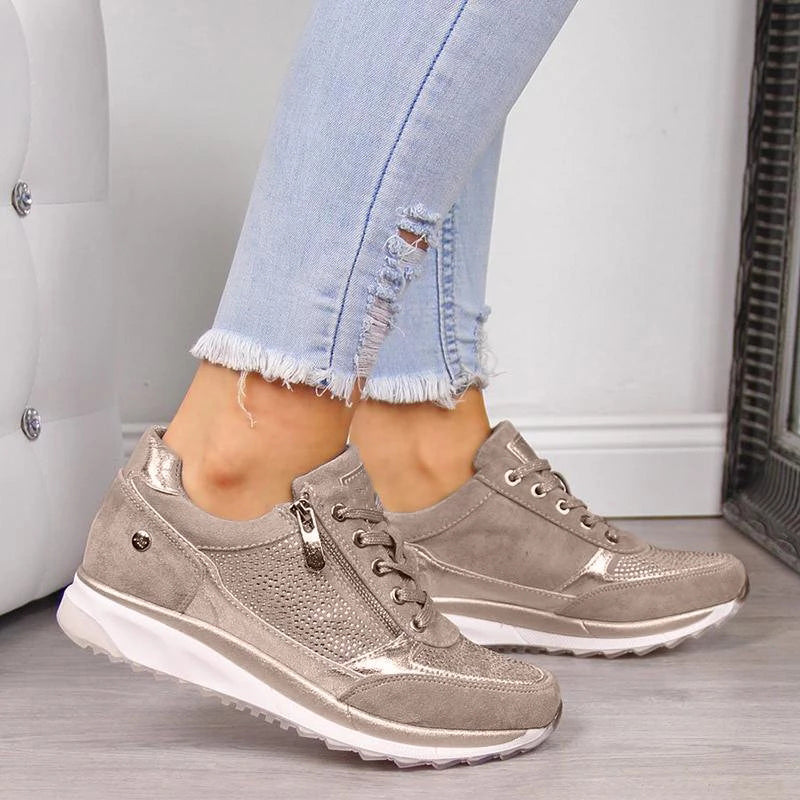 Jade | Ademende Comfortabele Rits Sneakers voor Dames