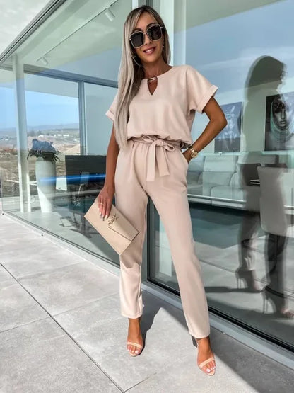 Stijlvolle Korte Jumpsuit - Comfort en Flatterende Pasvorm