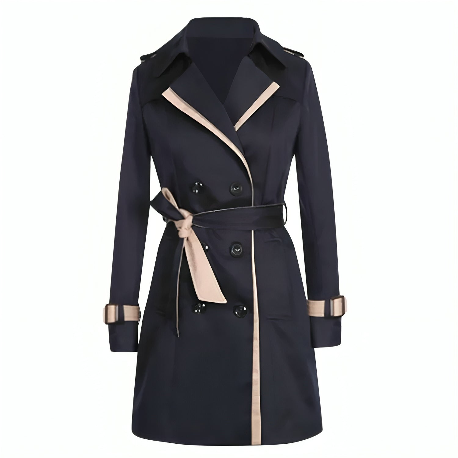 Stijlvolle en comfortabele lange dames trenchcoat, met een tijdloos design en veelzijdige stijl. Deze trenchcoat biedt optimaal comfort, praktische details zoals een taille riem voor een mooie pasvorm, en duurzame kwaliteit die seizoen na seizoen meegaat.