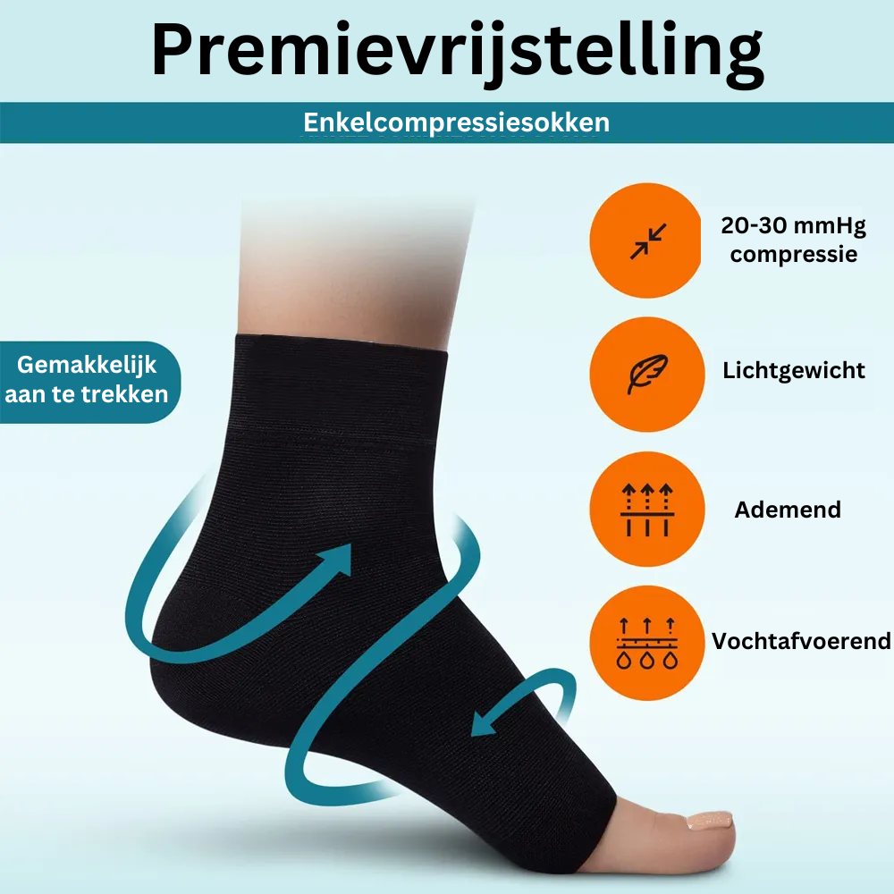 Orthopedische compressie enkelsokken