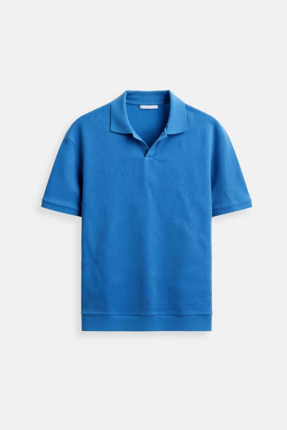 Stijlvolle Heren Polo T-shirt van Wol met Structuur