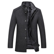 Hugo | Single-breasted thick wool coat afbeelding 3