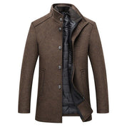 Hugo | Single-breasted thick wool coat afbeelding 2
