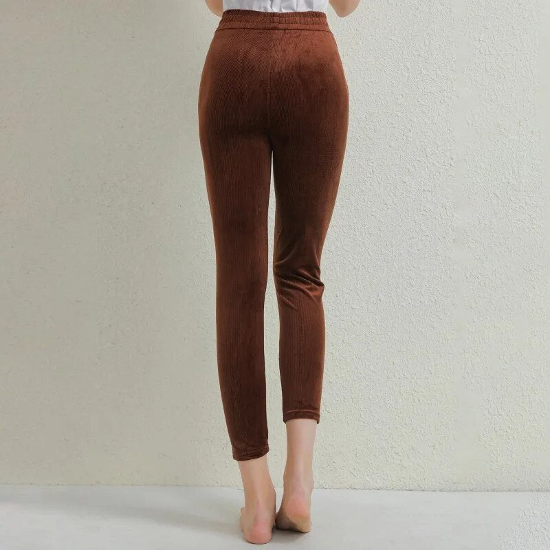 Elise - Dames Corduroy Warme Broek