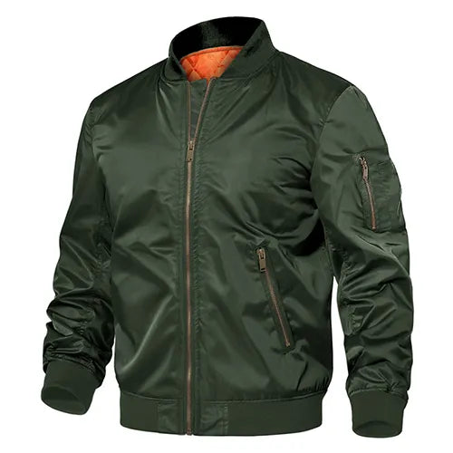 Noel | Warme jas in de kleur Groen voor heren in stijl ideaal voor de winter