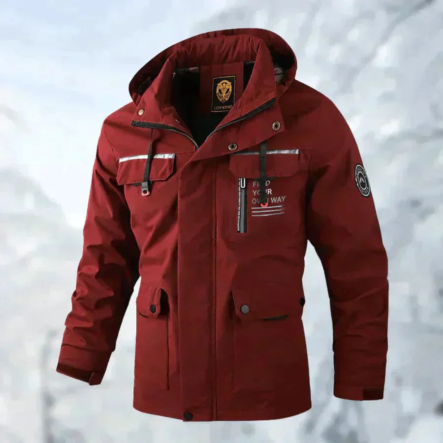 P.M Legend | Waterdichte Jas voor Heren in de kleur Rood voor heren in Outdoor stijl ideaal voor de winter
