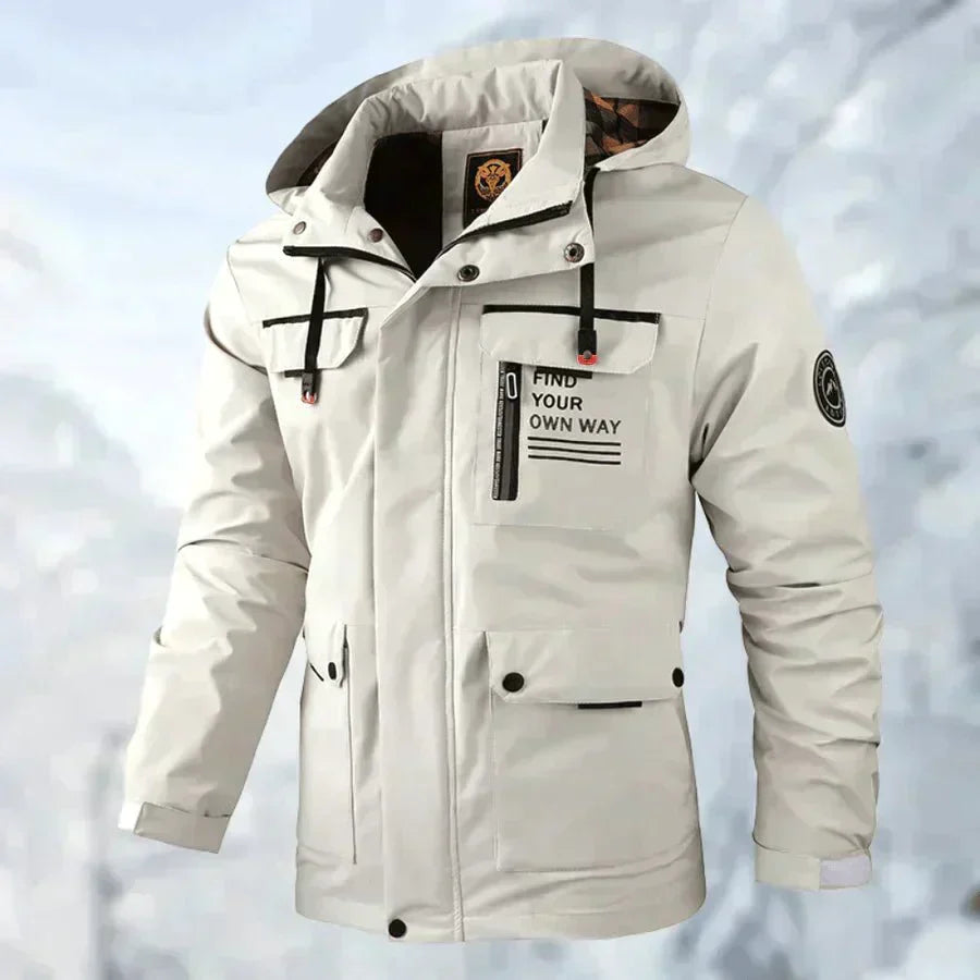 P.M Legend | Waterdichte Jas voor Heren in de kleur Wit voor heren in Outdoor stijl ideaal voor de winter