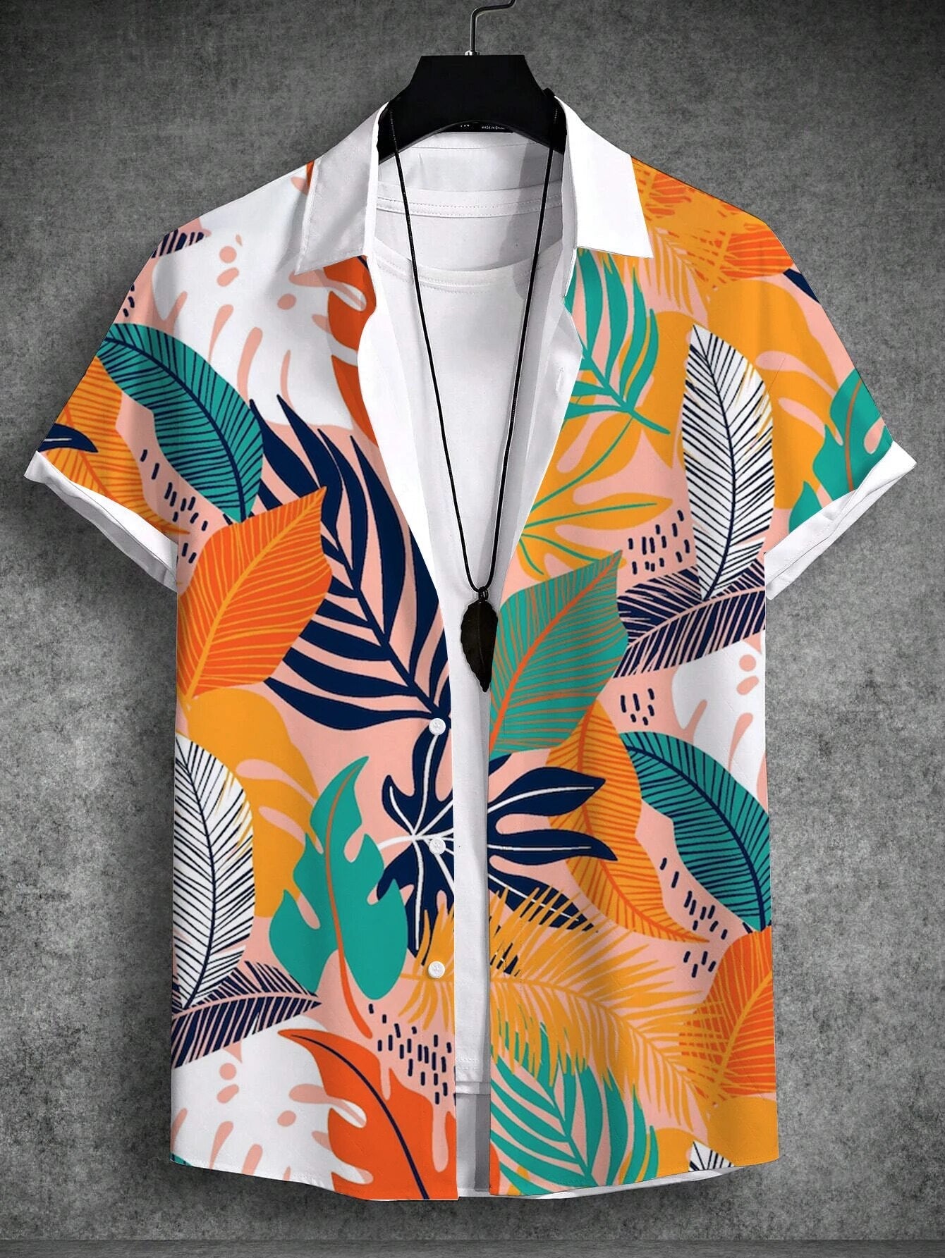 Fleurig zomer shirt met tropische print