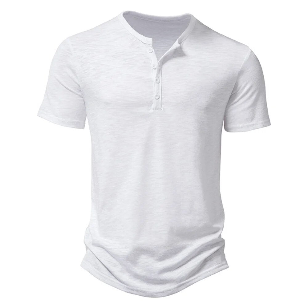 Safwan | Zomer V-hals T-shirts in de kleur Wit voor heren in stijl ideaal voor de zomer.
