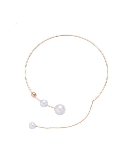 Nina | Claviculeketting met nep parel