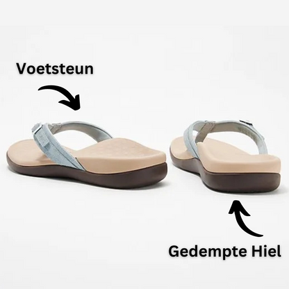 Orthopedische teenslippers met voetboogsteun