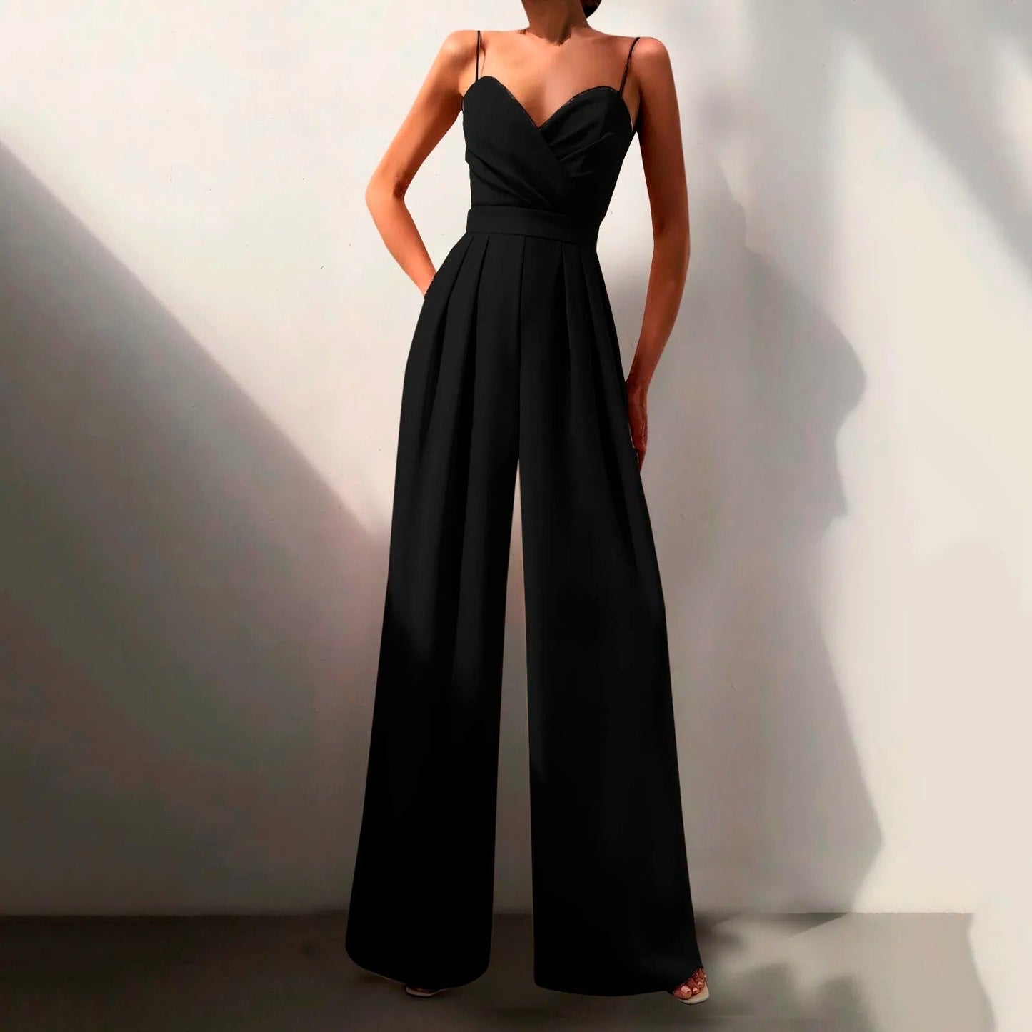 Zachte en Flatterende Zomerse Jumpsuit - Elegante Stijl