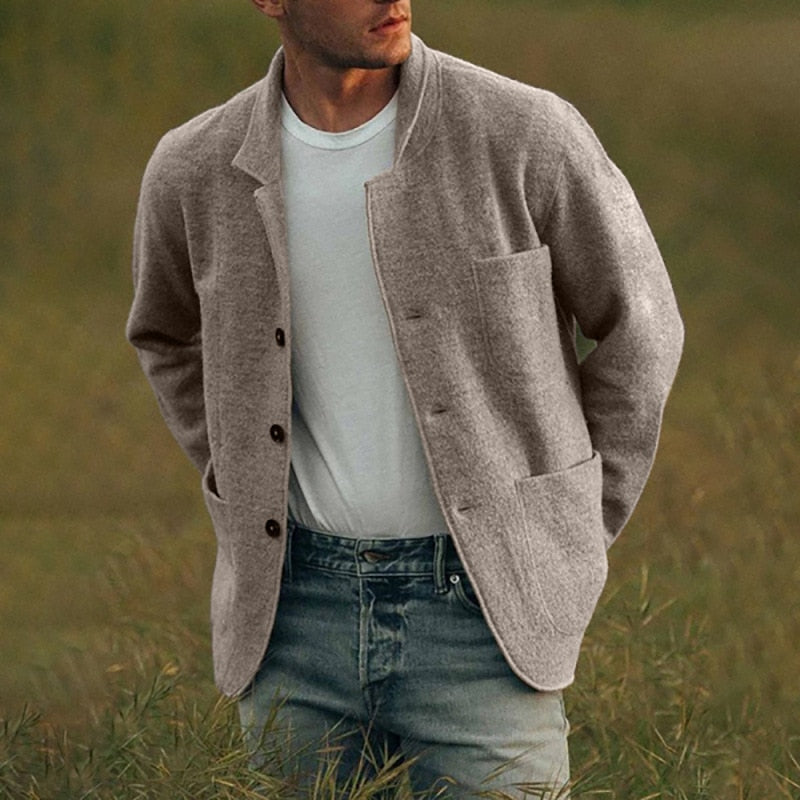 Vest met knoopsluiting in de kleur Grijs voor heren in stijl geschikt voor alle seizoenen.