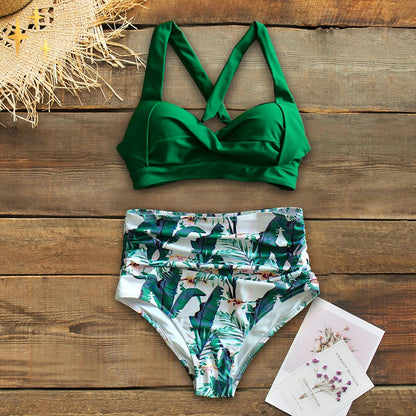 Sophie | Bikini set met hoge taille broekje en top