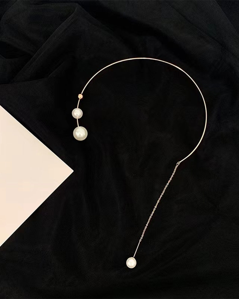 Claviculeketting voor vrouwen met nep parel