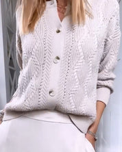 Vest met knopen in een effen kleur