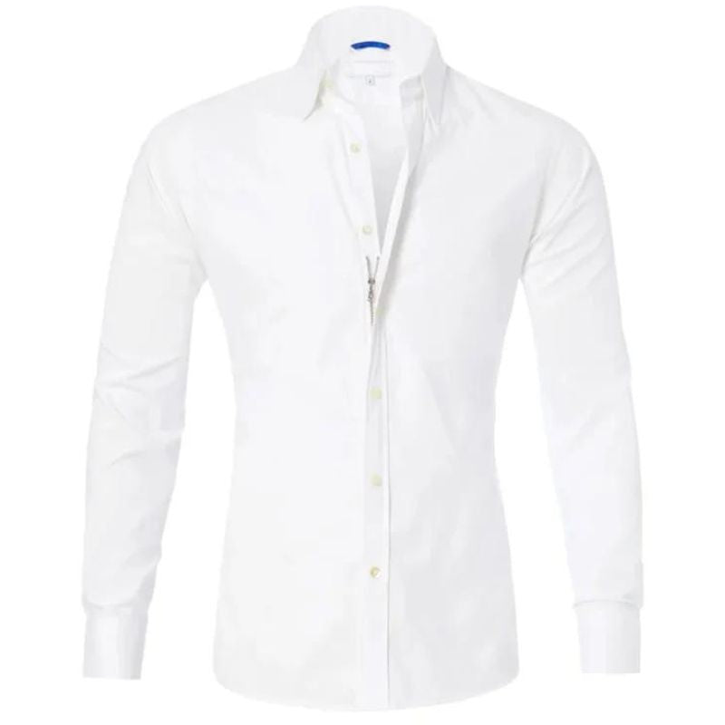 Roben | kreukvrije Heren Blouse Met Rits