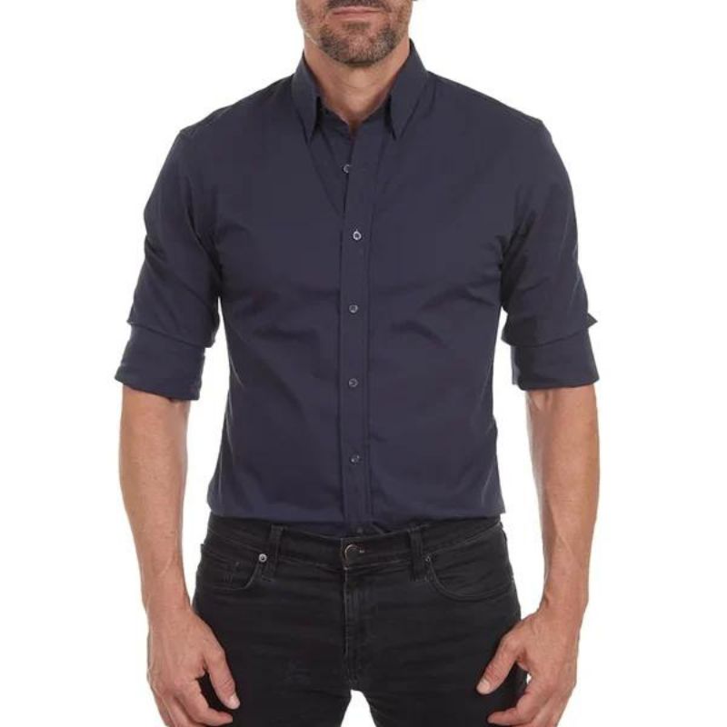 Roben | kreukvrije Heren Blouse Met Rits