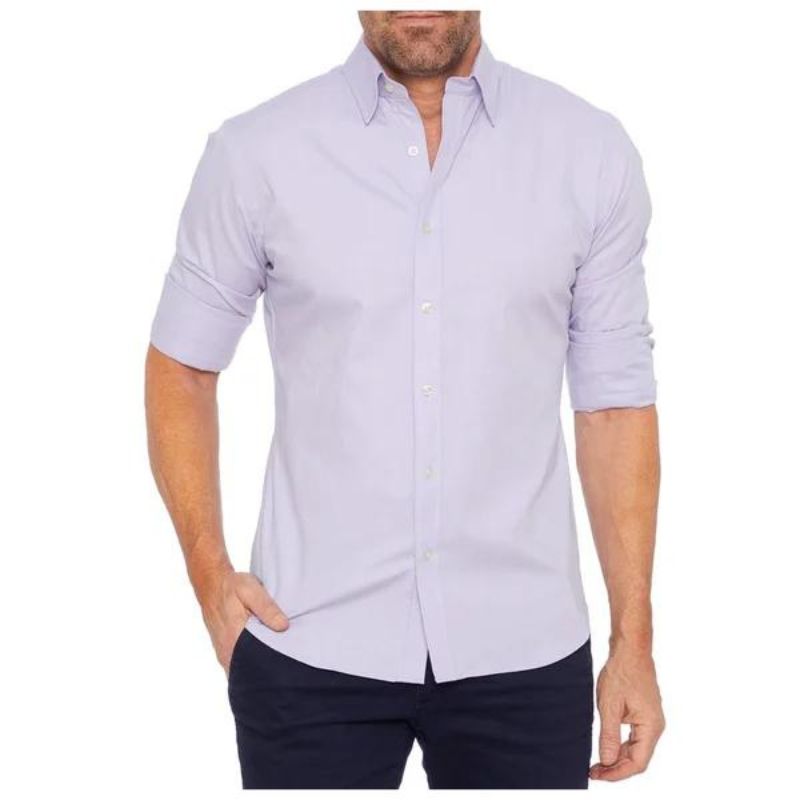 Roben | kreukvrije Heren Blouse Met Rits