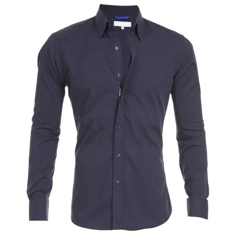 Roben | kreukvrije Heren Blouse Met Rits