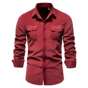 P. legend Overhemd | Casual overhemd voor heren in de kleur Rood voor heren in stijl geschikt voor alle seizoenen.