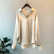 Jenny | Elegante losse satijnen blouse voor dames
