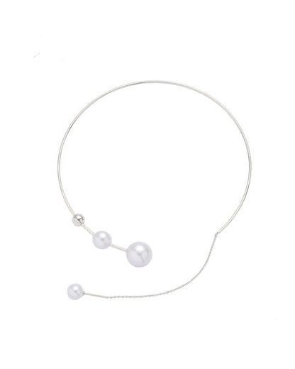 Claviculeketting voor vrouwen met nep parel